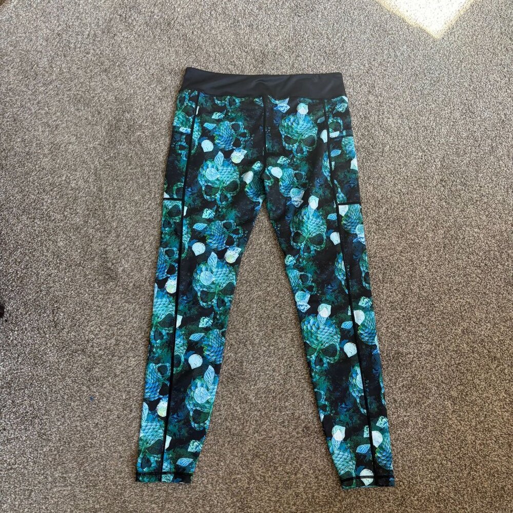 Constantly Varied Gear Skull Legging Blue Black Womens Xlarge - Picture 4 of 4